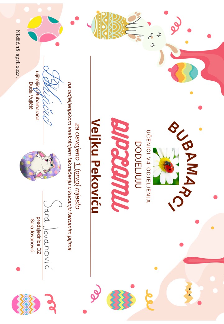 Veljko diploma